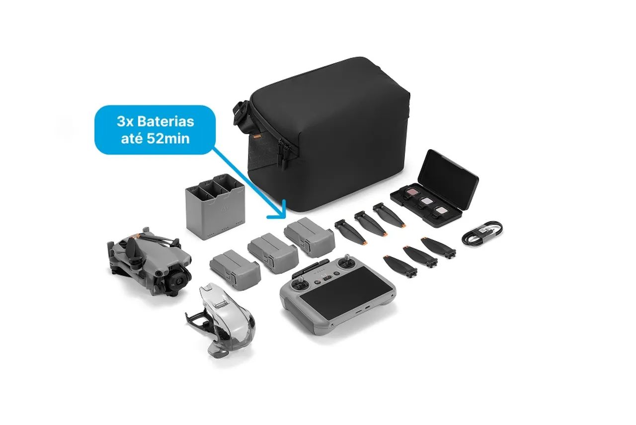 Drone Dji Mini 5 PRO Combo Fly More Plus 3 Baterias Caixa Lacrada  - Foto 3