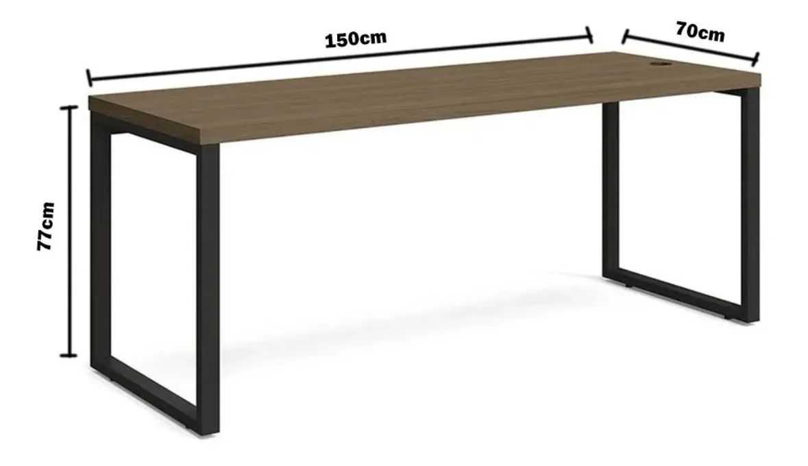 Mesa Escritório - Escrivaninha Kappesberg F150 - Foto 4