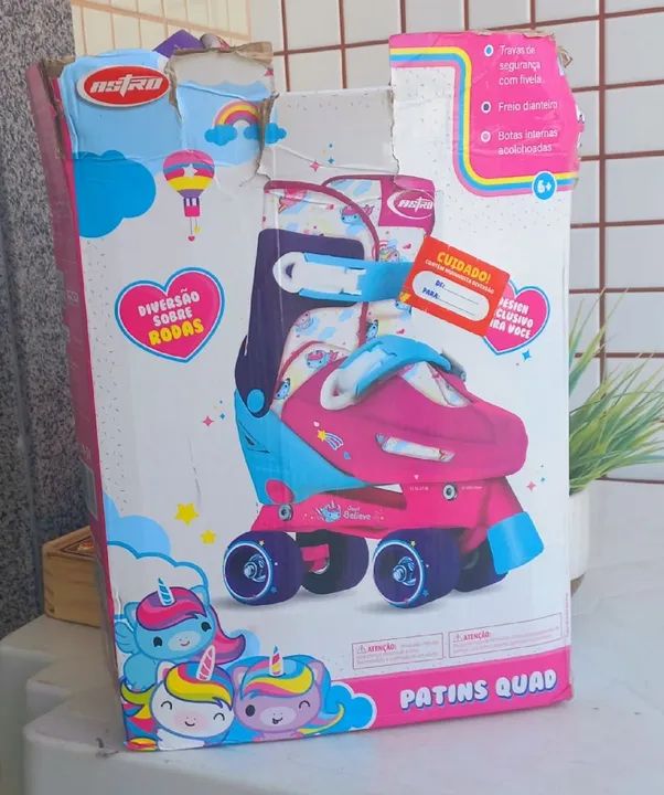 Patins Quad Infantil Astro - Novo - Foto 2