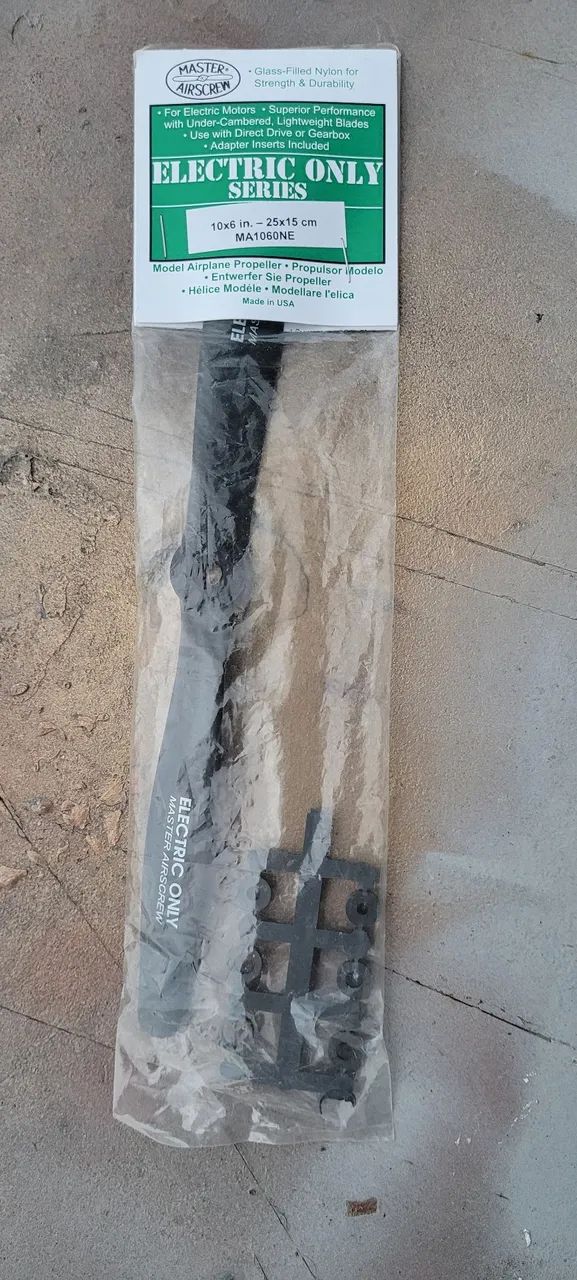 Hélice para Avião Elétrico 10x6 Master Airscrew