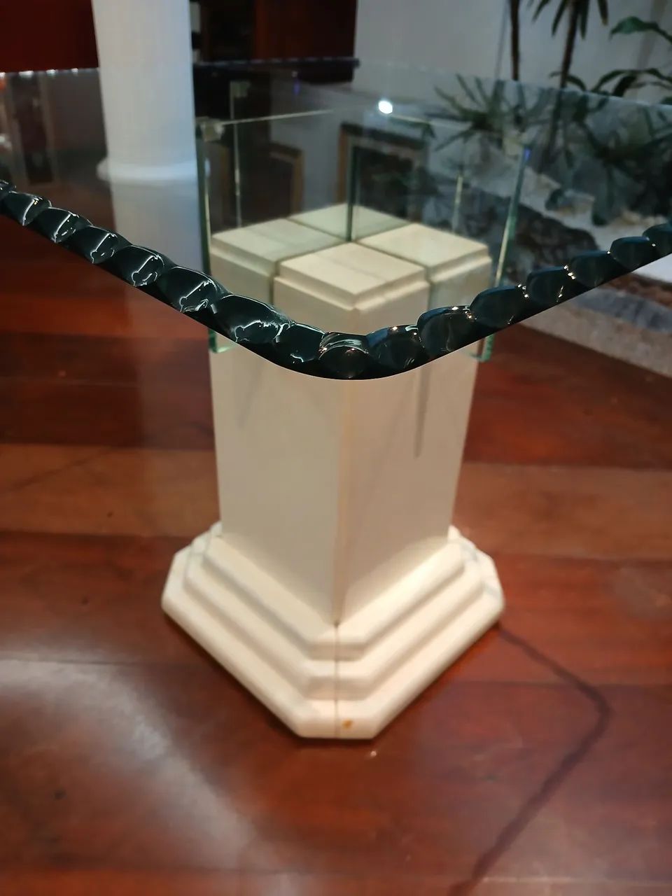 Mesa de vidro 60×60 cm - elegância que transforma qualquer ambiente - Foto 3