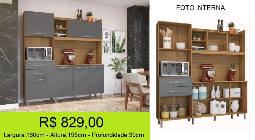 Cozinha a pronta entrega - Grande espaço e Design sofisticado de verdade - Foto 2