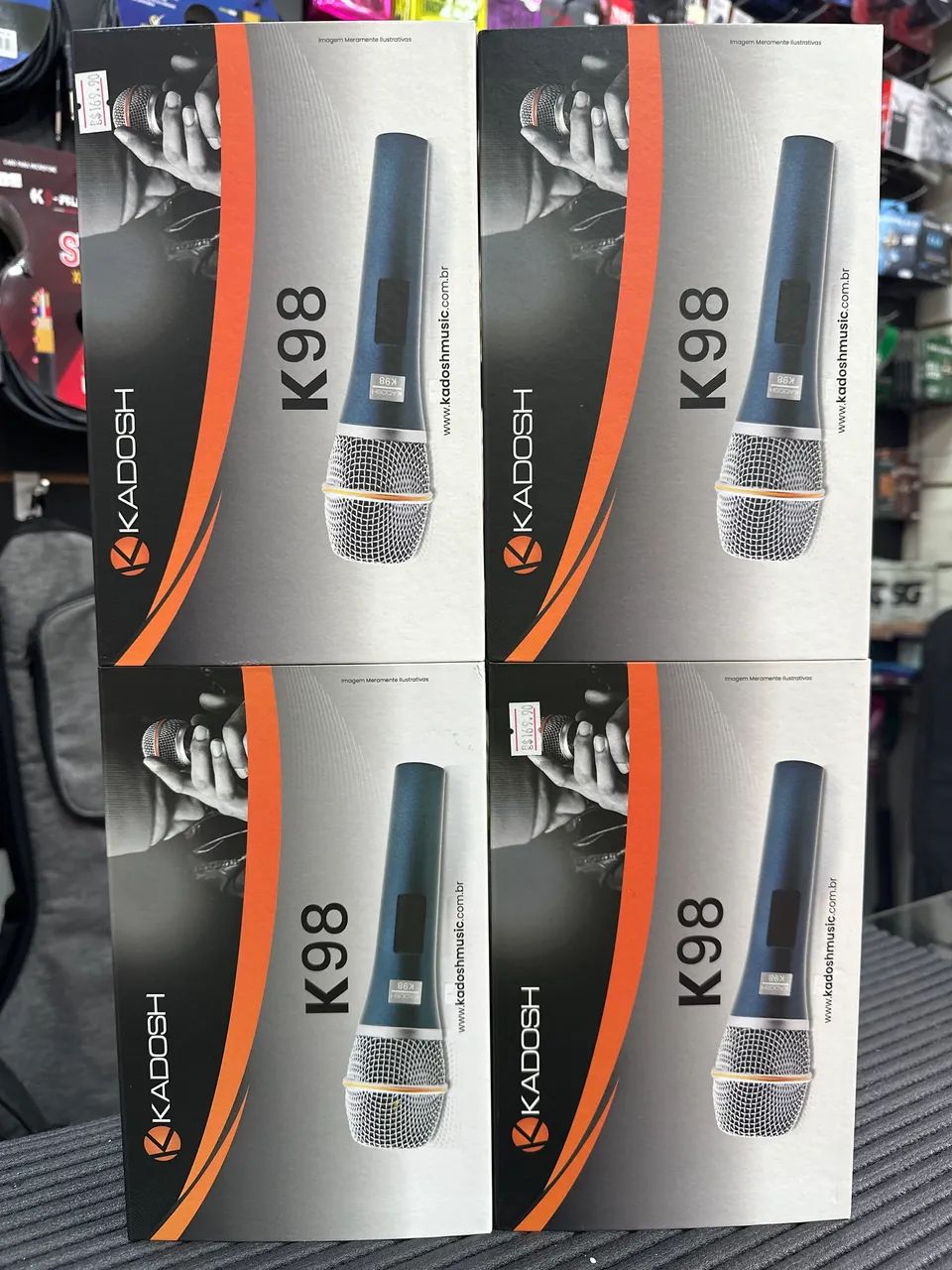 Microfone Kadosk K98 com fio 