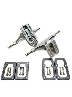 Carver C7 Par Truck + rodas + rolamentos novos zero km importados - Foto 4