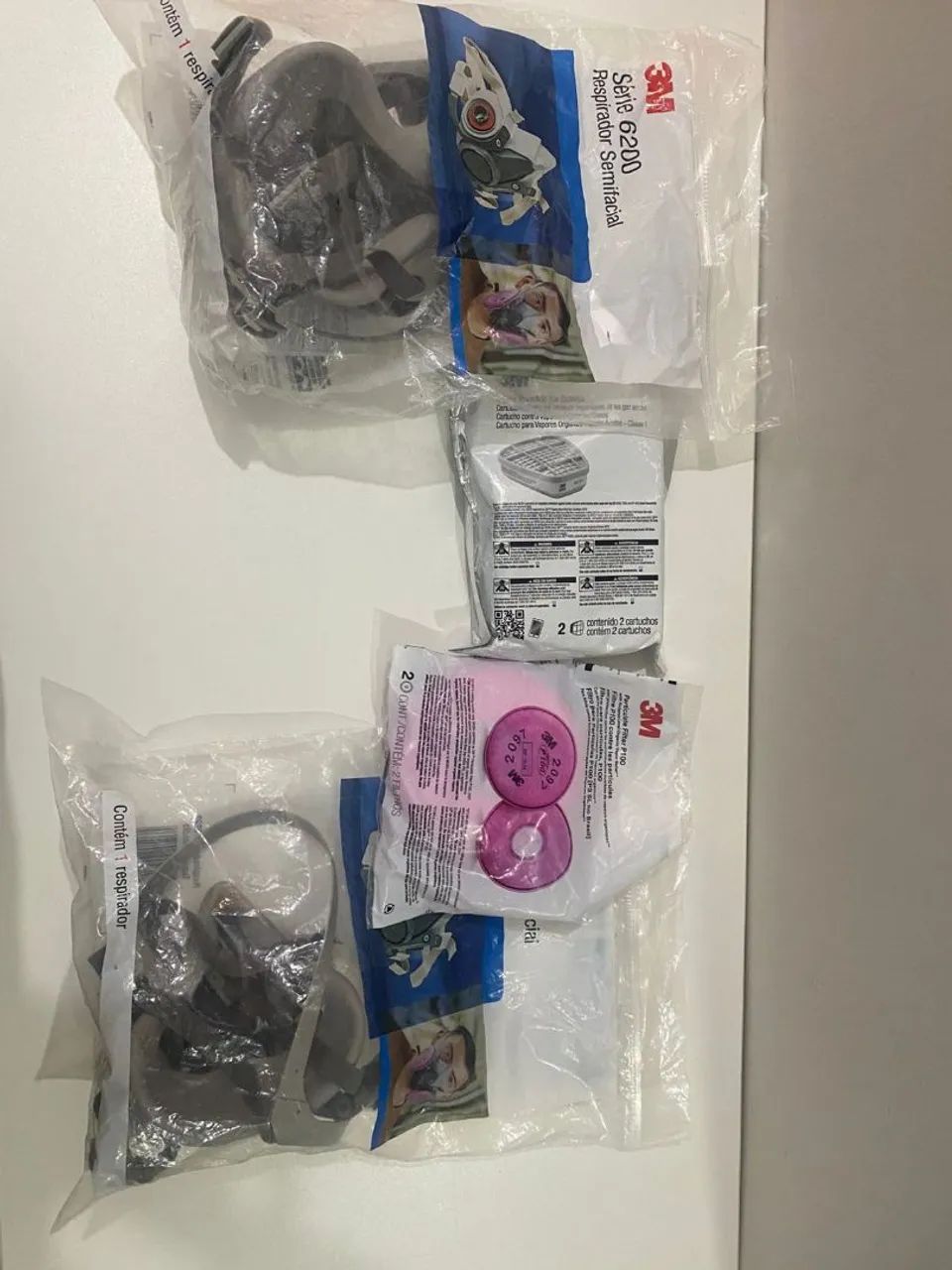 Respirador semifinal 3m Série 6200 - Foto 3