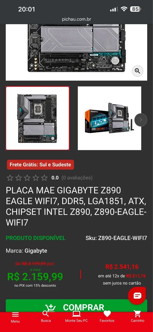 Placa Mae Gigabyte Z890 Eagle Wifi 7 - Foto 3