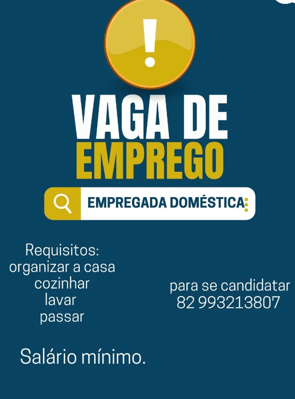 VAGA INÍCIO IMEDIATO