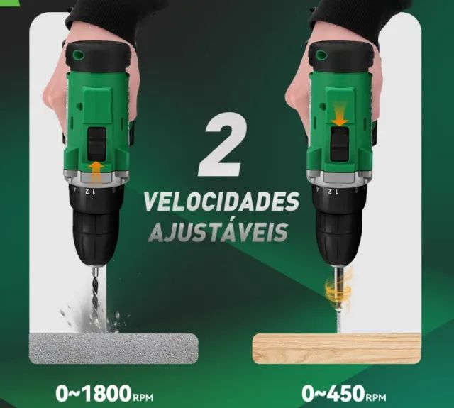Parafusadeira Furadeira 21v Nova - Foto 2