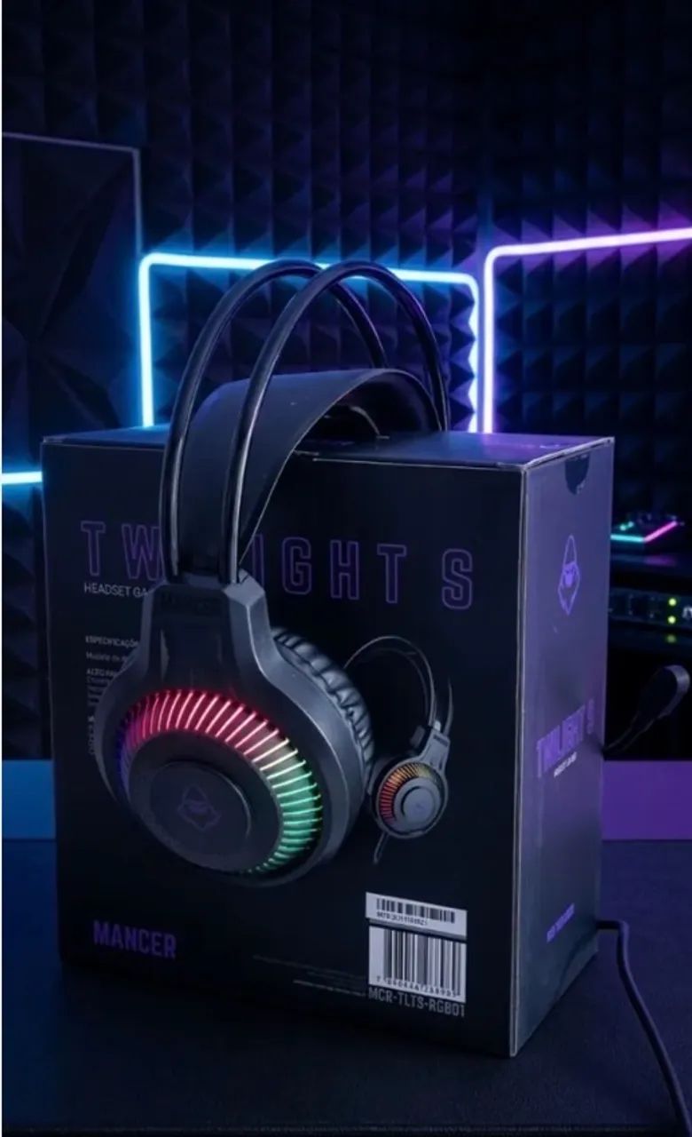 Headset mancer twinlight PC ( produto lacrado) - Foto 3