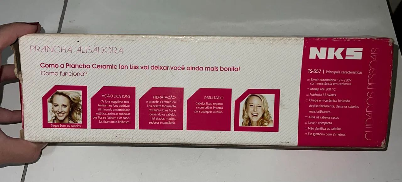 Prancha Alisadora NKS Ceramic Ion - BIVOLT   ?ACEITO PROPOSTA? - Foto 5