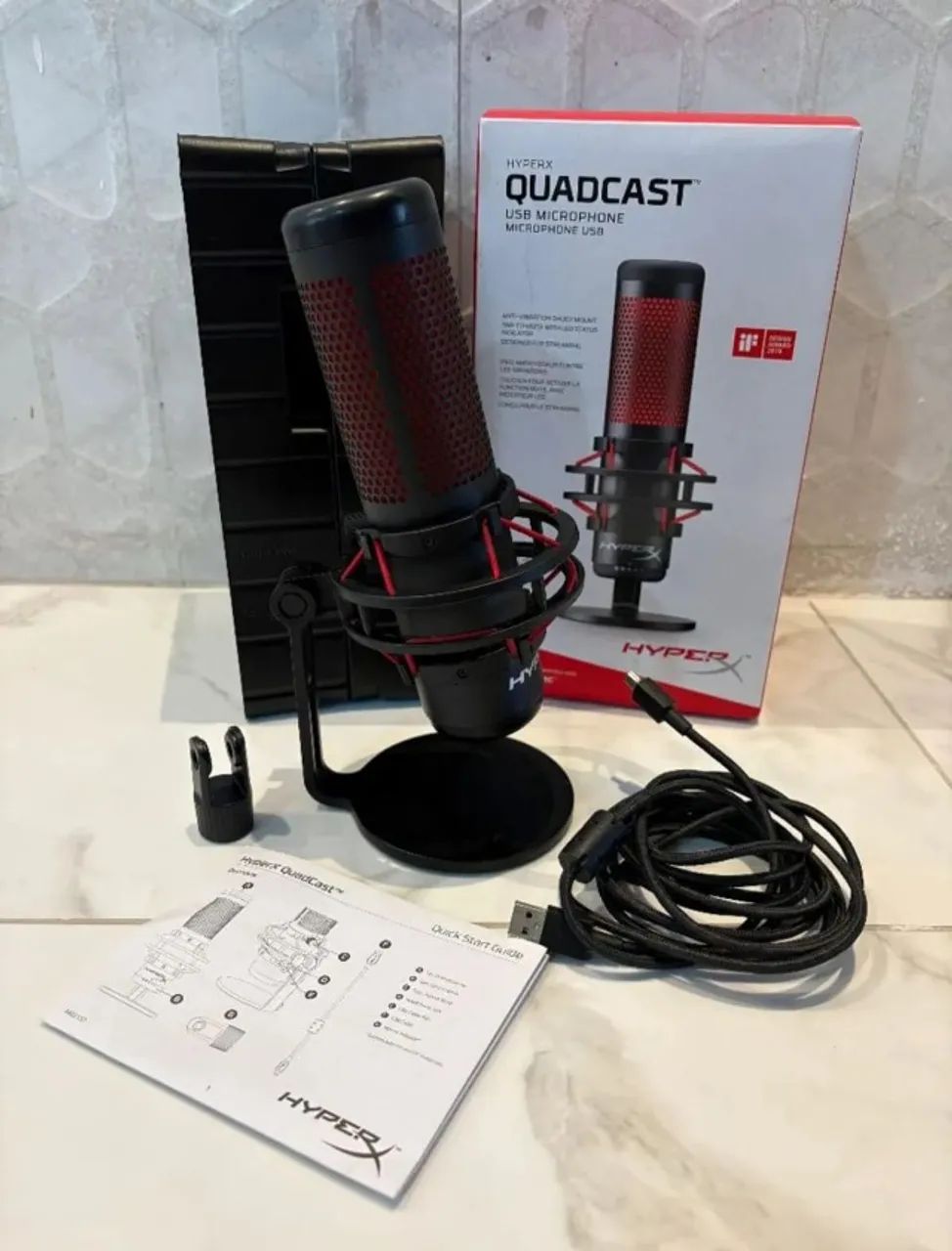 Microfone HyperX QuadCast Original USB Gamer Streaming - Foto 2