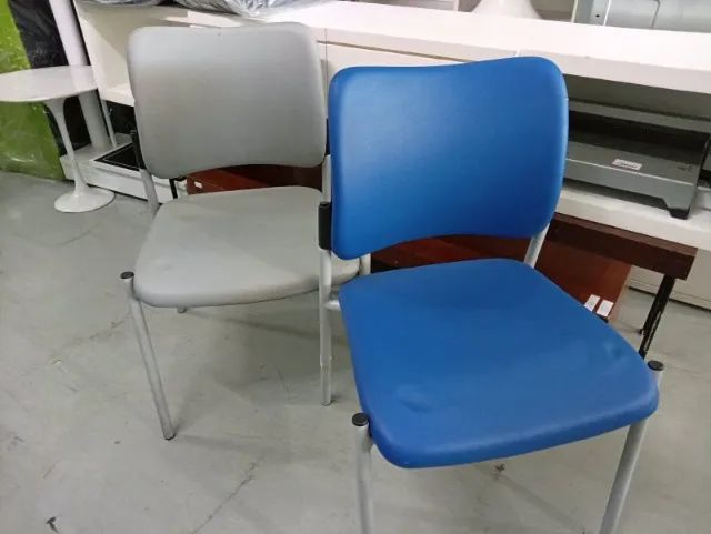 Cadeira Fixa Azul/Cinza - Foto 3