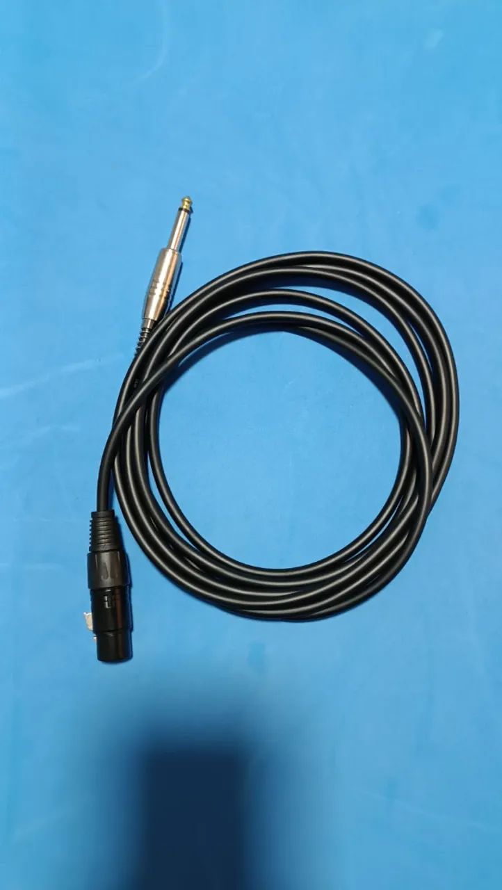 Cabo para microfone XLR / P10 - 3 metros