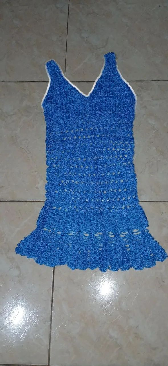 BAIXEI PRA VENDER Vendo vestidos de crochê   - Foto 5