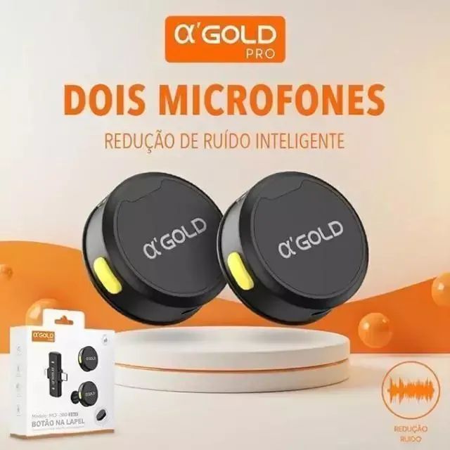 Microfone de Lapela Modelo Botão 2 em 1 iPhone e Android - Foto 4