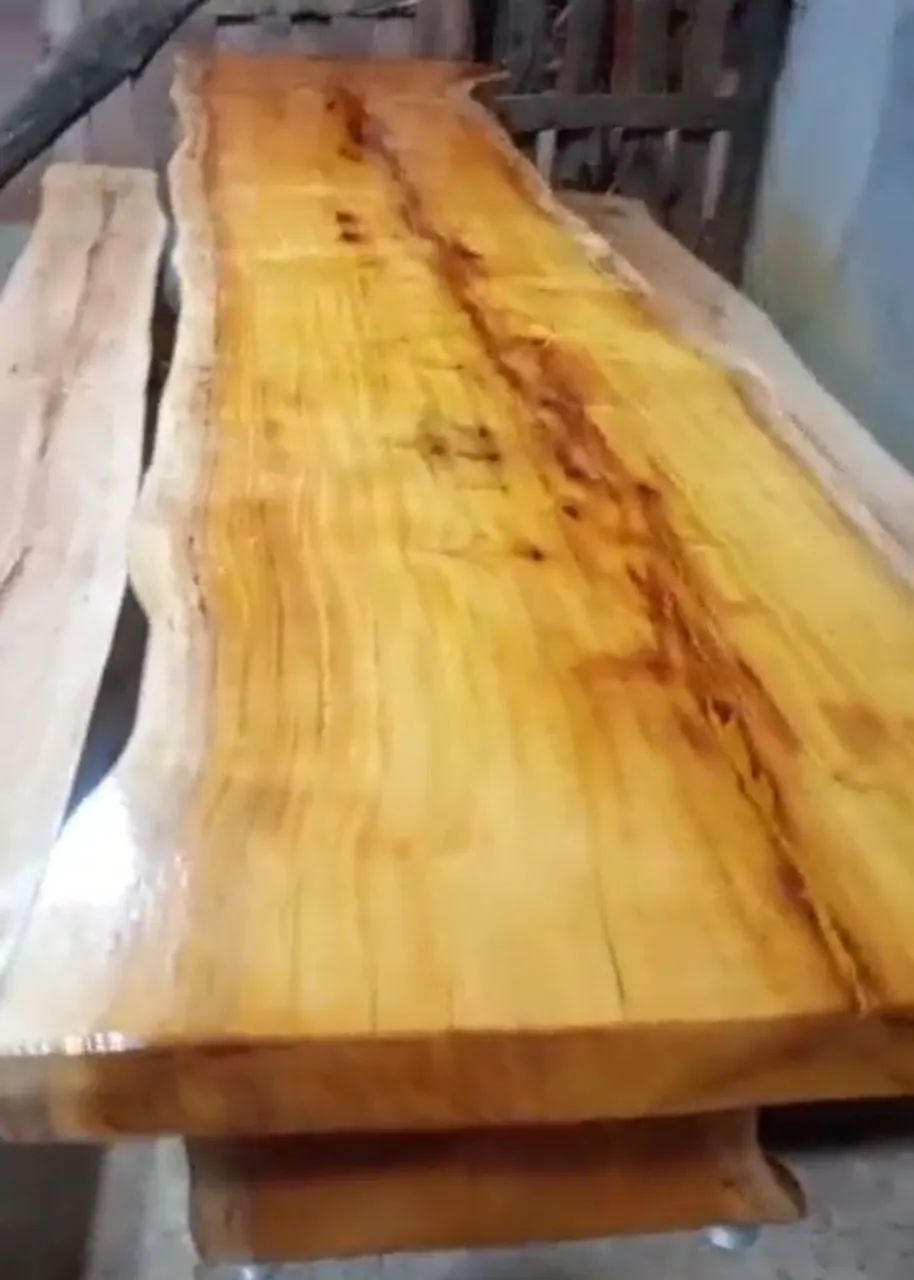 Mesa de madeira rústica  - Foto 3
