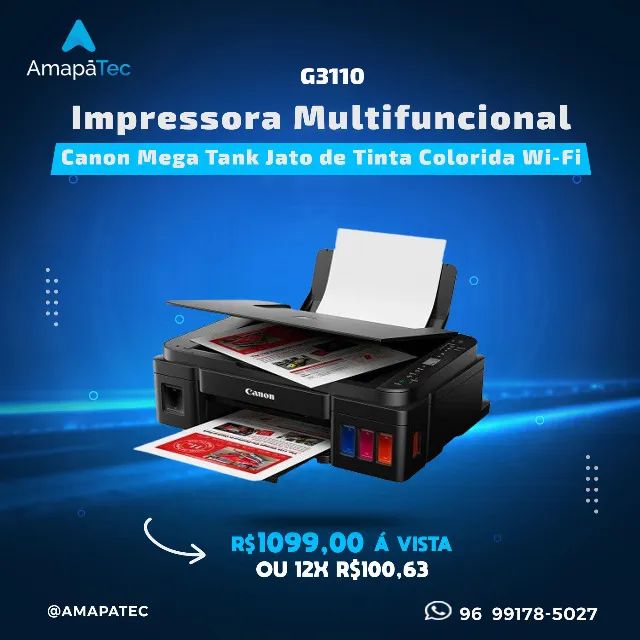 Impressora Multifuncional Canon G3110 WIFI