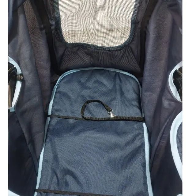 Carrinho De Passeio Pet  Para Cães E Gatos Meemo Usado Azul (Usado)Carrinho De Passeio Pet - Foto 4