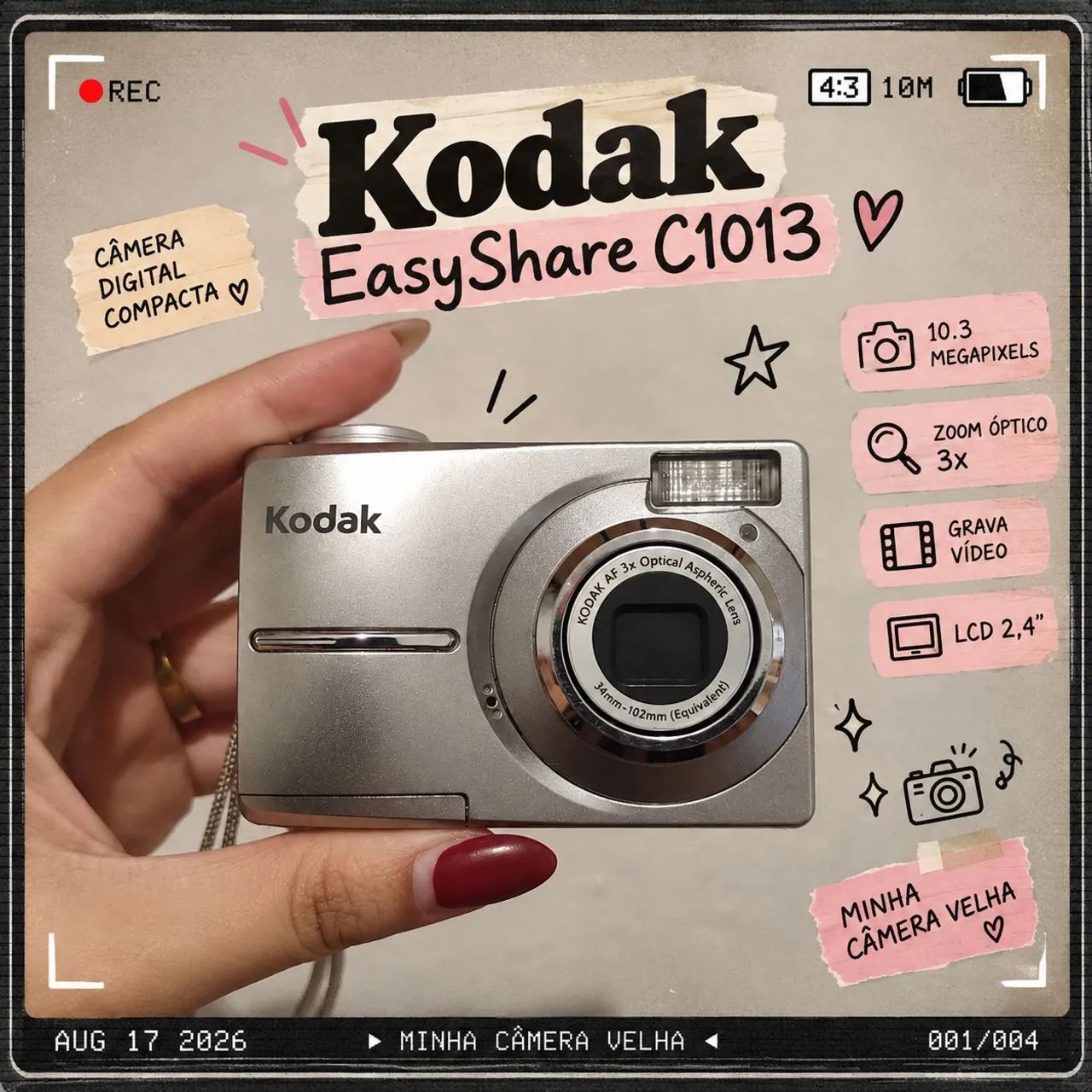 Câmera Kodak easyshare C1013