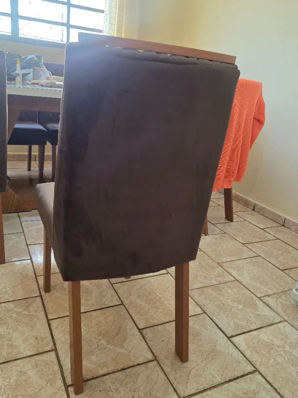Cadeira estofada para mesa de jantar - Foto 3