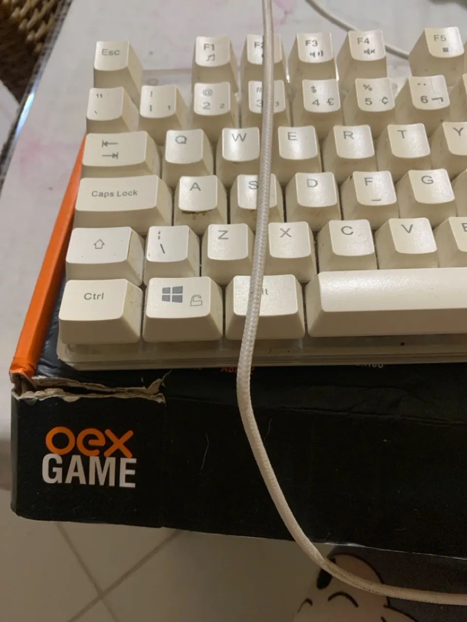 Teclado oex game semi mecânico branco  - Foto 2