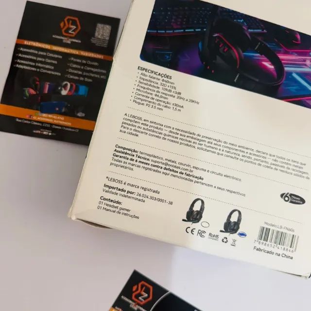 Headset LEBOSS com Microfone giratório com cancelamento de ruído. - Foto 2