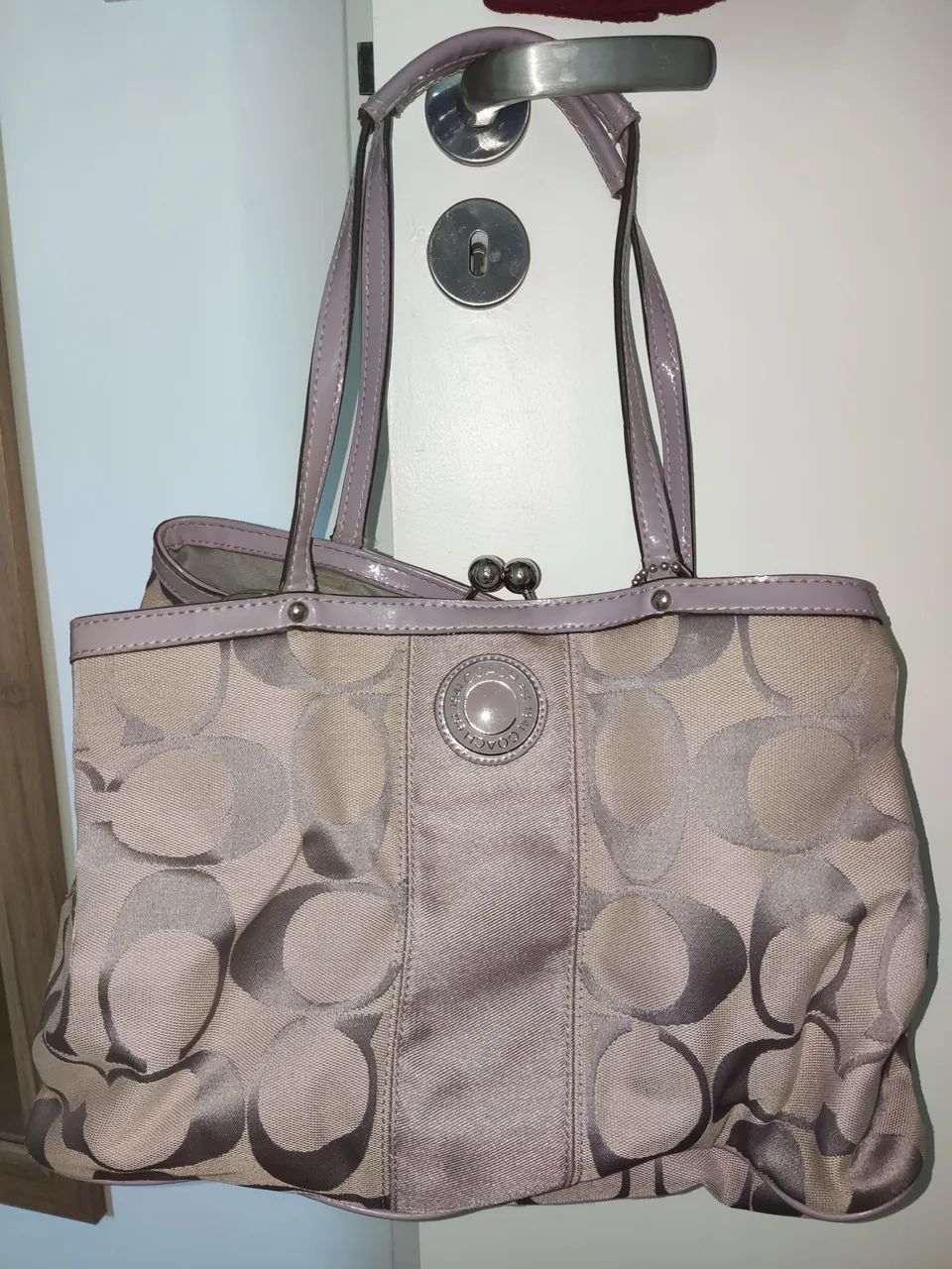Bolsa coach lilás original F13533 - Foto 2
