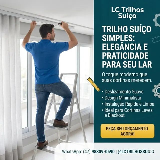 Venda e instalação de trilho suíço.