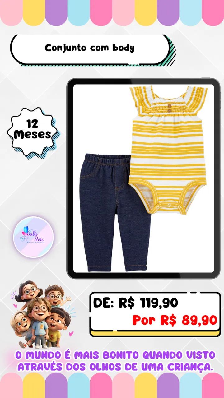 Conjunto Infantil Carters 12 Meses