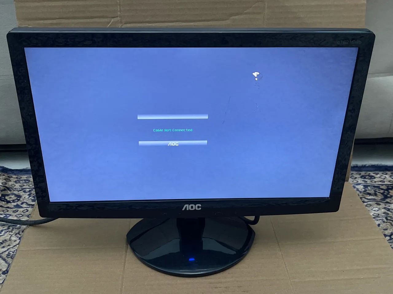 monitor AOC E1621SWB usado e funcionando 