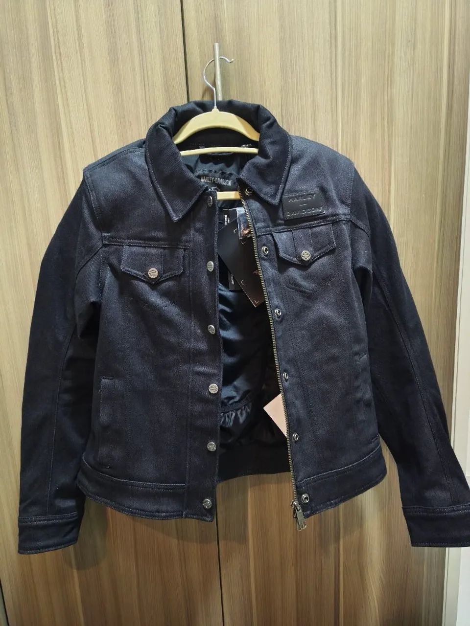 Jaqueta Harley-Davidson feminina Chisel Denim Trucker Riding Jacket 