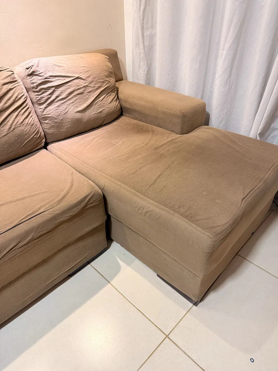 Sofa retrátil fixo 2,40m PRA HOJE - Foto 3