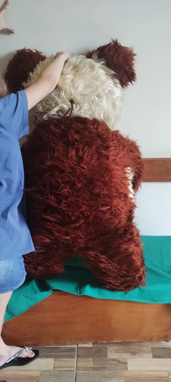 Urso de pelúcia antigo. Década de 90.  - Foto 3