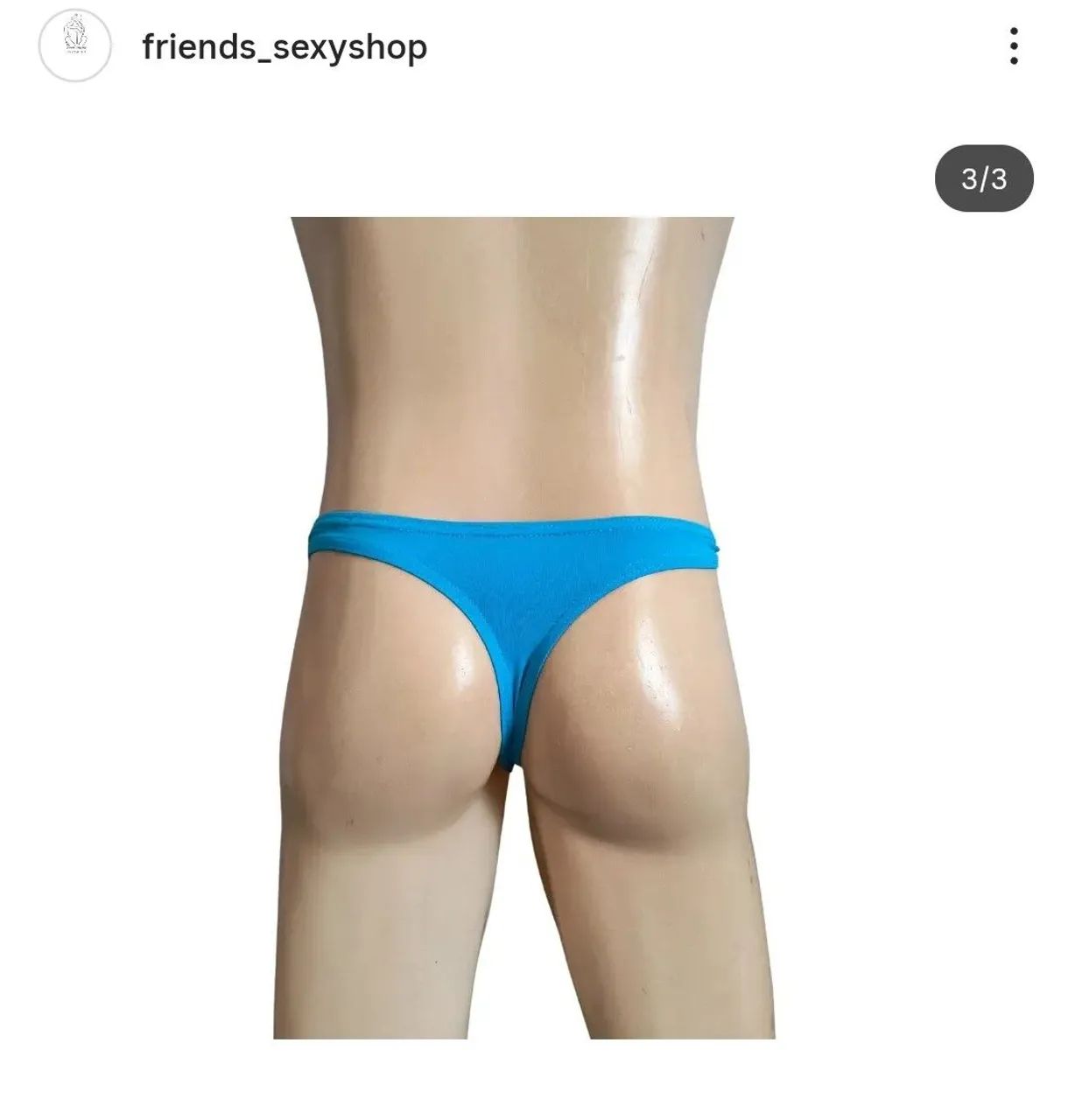 Cueca Lycra P azul - Foto 2