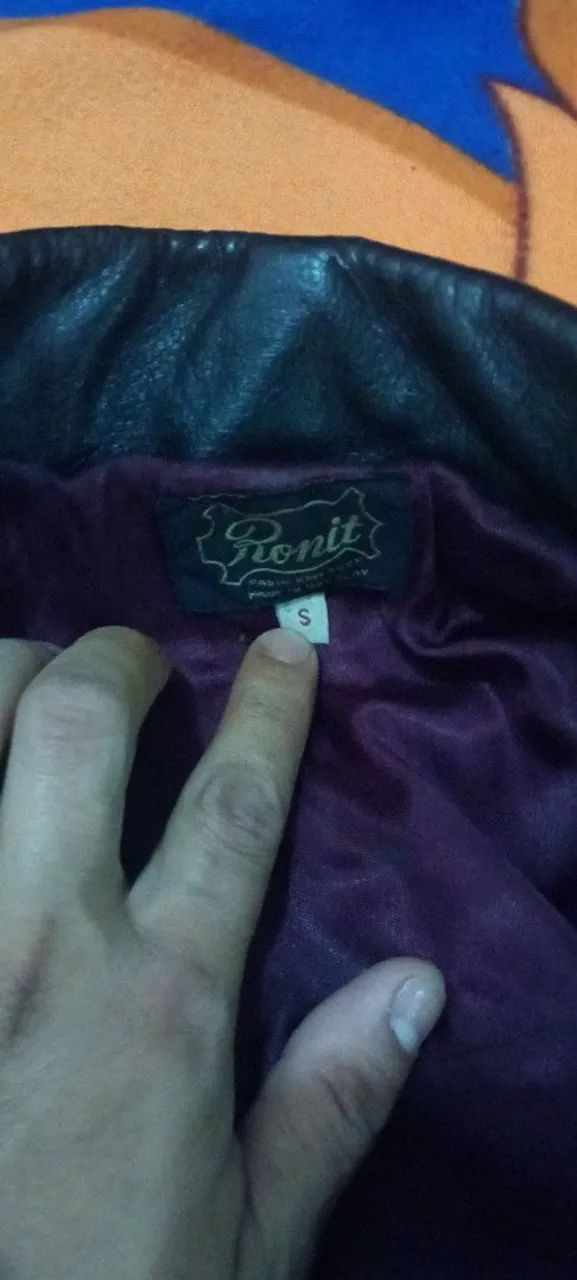 Jaqueta de couro vintage Ronit  - Foto 2