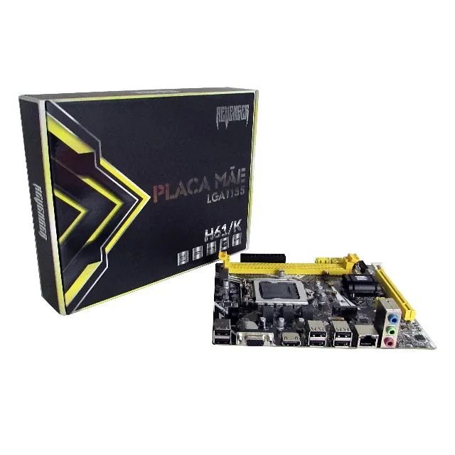 Placa-mãe Revenger H61/K , 1155, DDR3,2 e 3 Geração, Nova, Lacrada - Foto 2