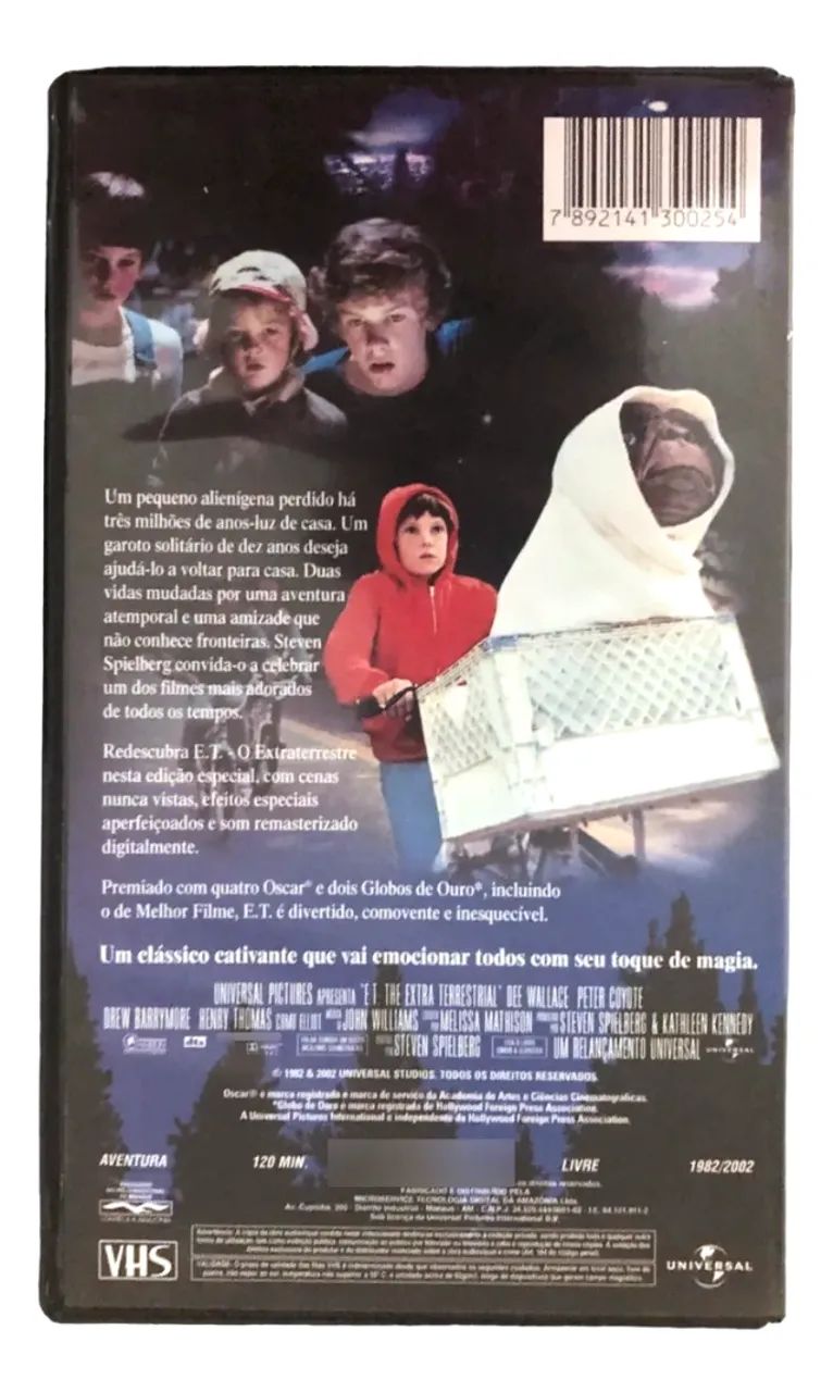 E.T. O Extraterrestre - Edição Especial - Vhs Original (DUBLADO