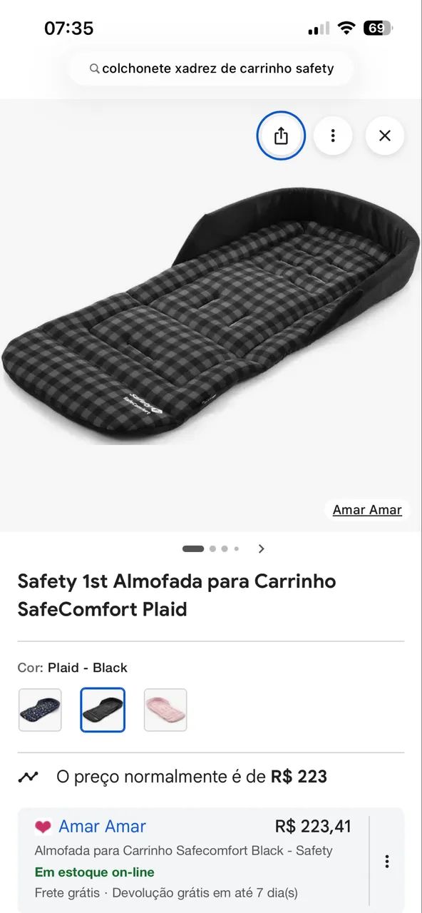 Colchonete dupla face para carrinho Safety  - Foto 2