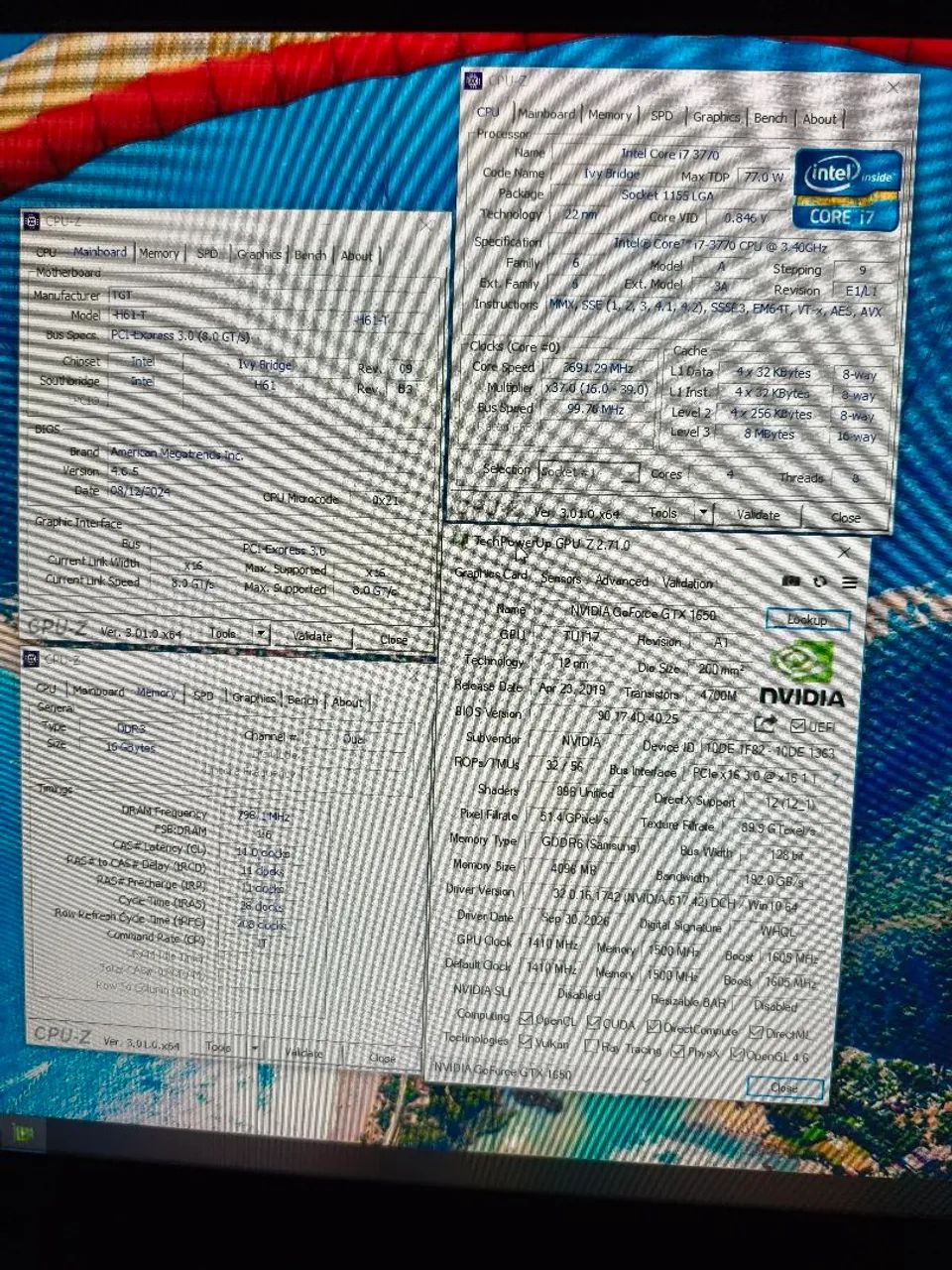 Pc i7 3770, 16gb ddr3, GTX 1650 - Foto 3