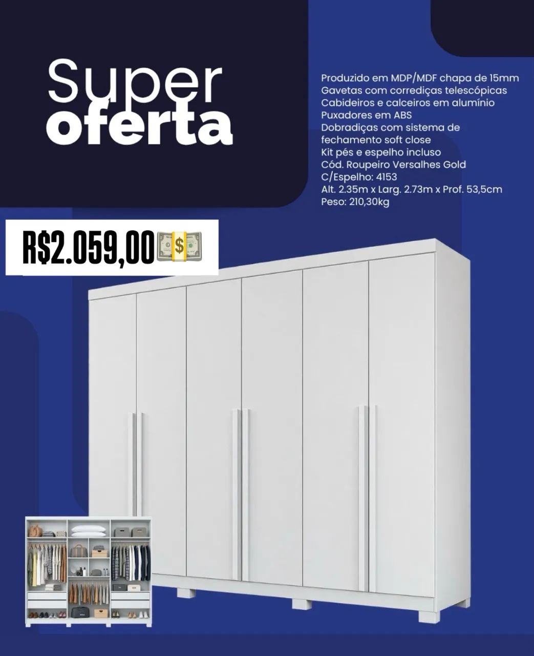 Guarda Roupa Casal DuLice
