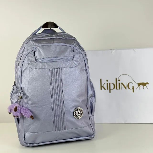 Mochila Plisada Metalizada Kipling  - Foto 2