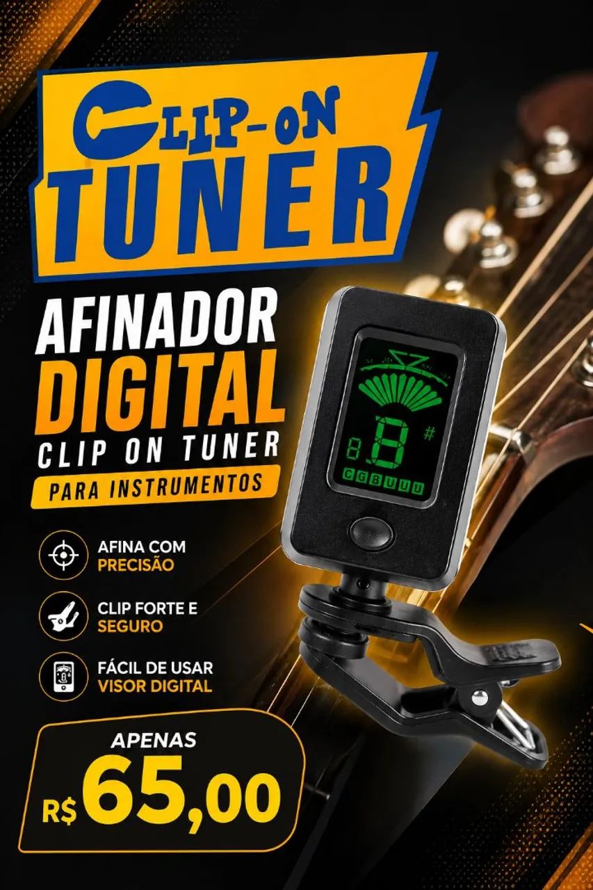 Afinador digital para instrumentos 