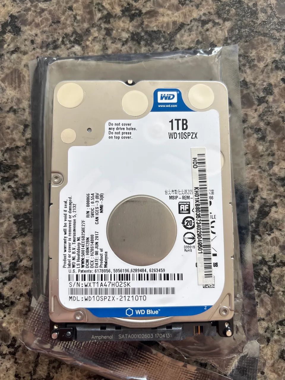 HD 1TB - WD10SPZX - Armazenamento - Setor Leste Universitário