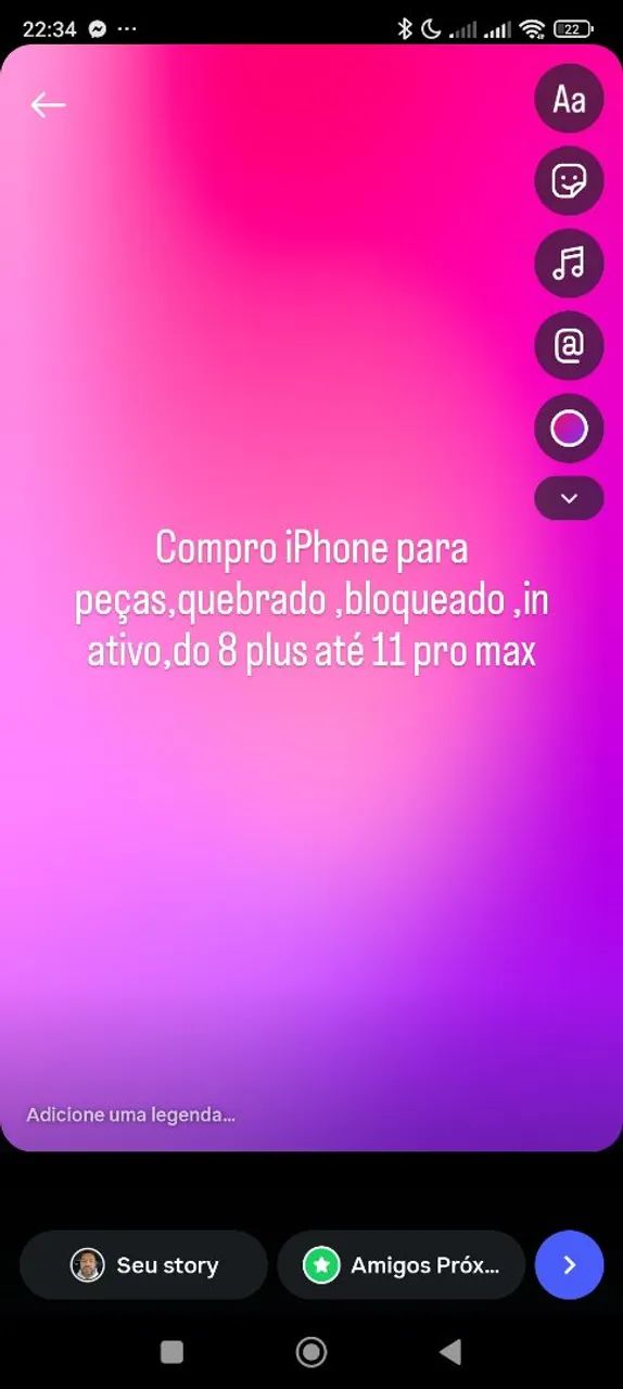 Celular para peças 