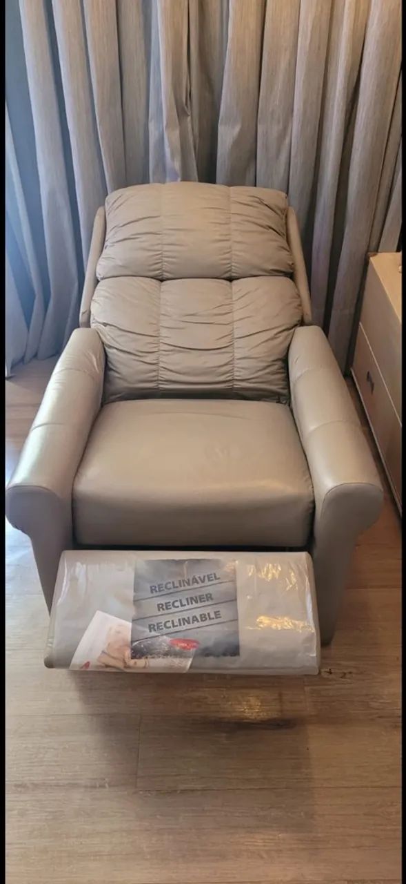 Poltrona de couro - reclinável  - Foto 2