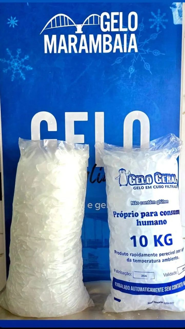 Gelo escama e filtrado 