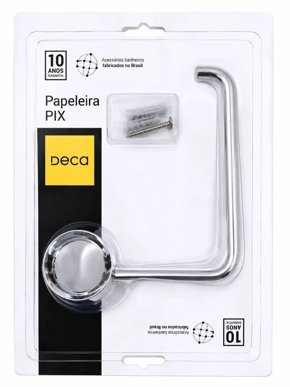 Papeleira Pix Deca Cromada - Foto 3