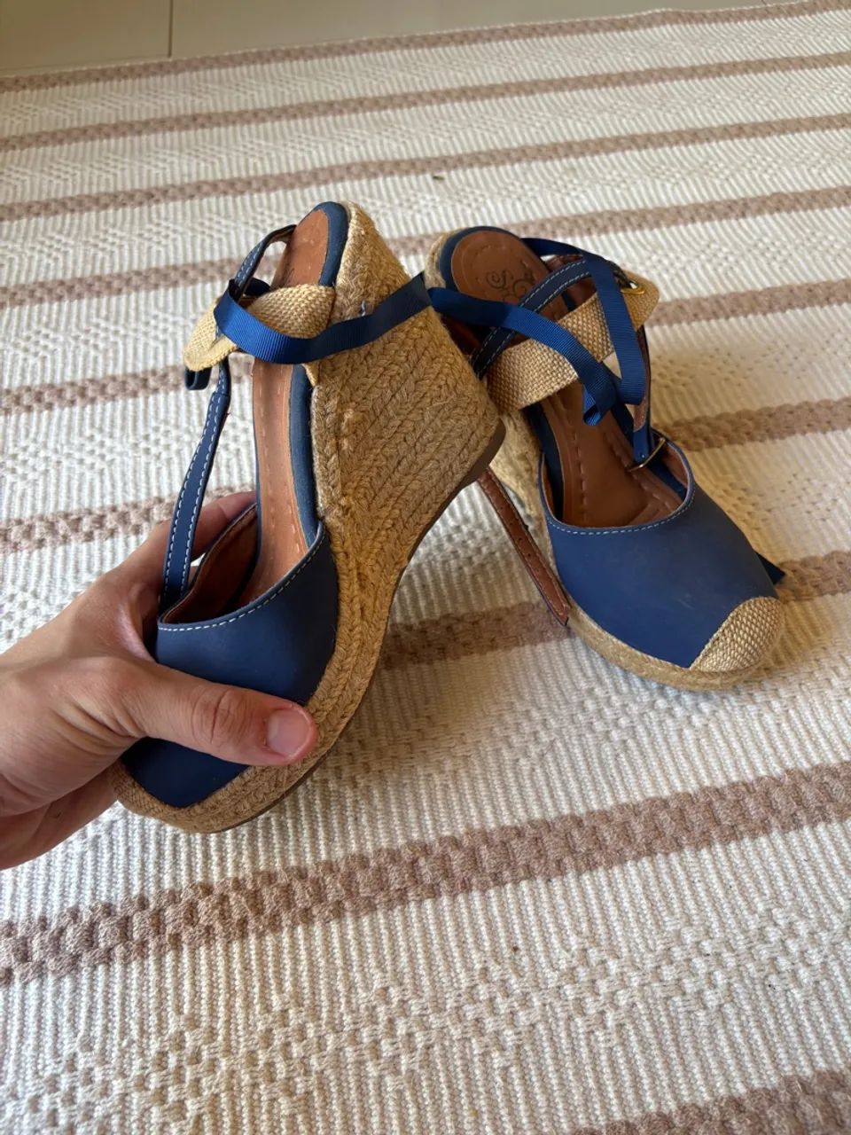 Sandália Azul - NOVA SEM USO - Foto 2