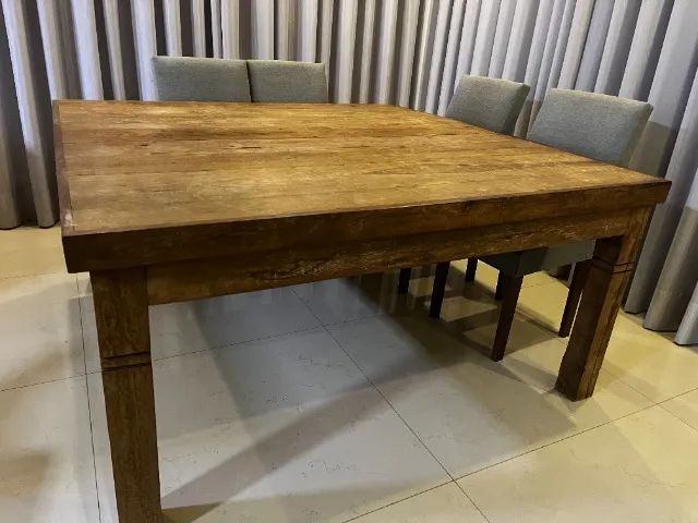 Linda Mesa de Jantar em Madeira de Demolição - Foto 3