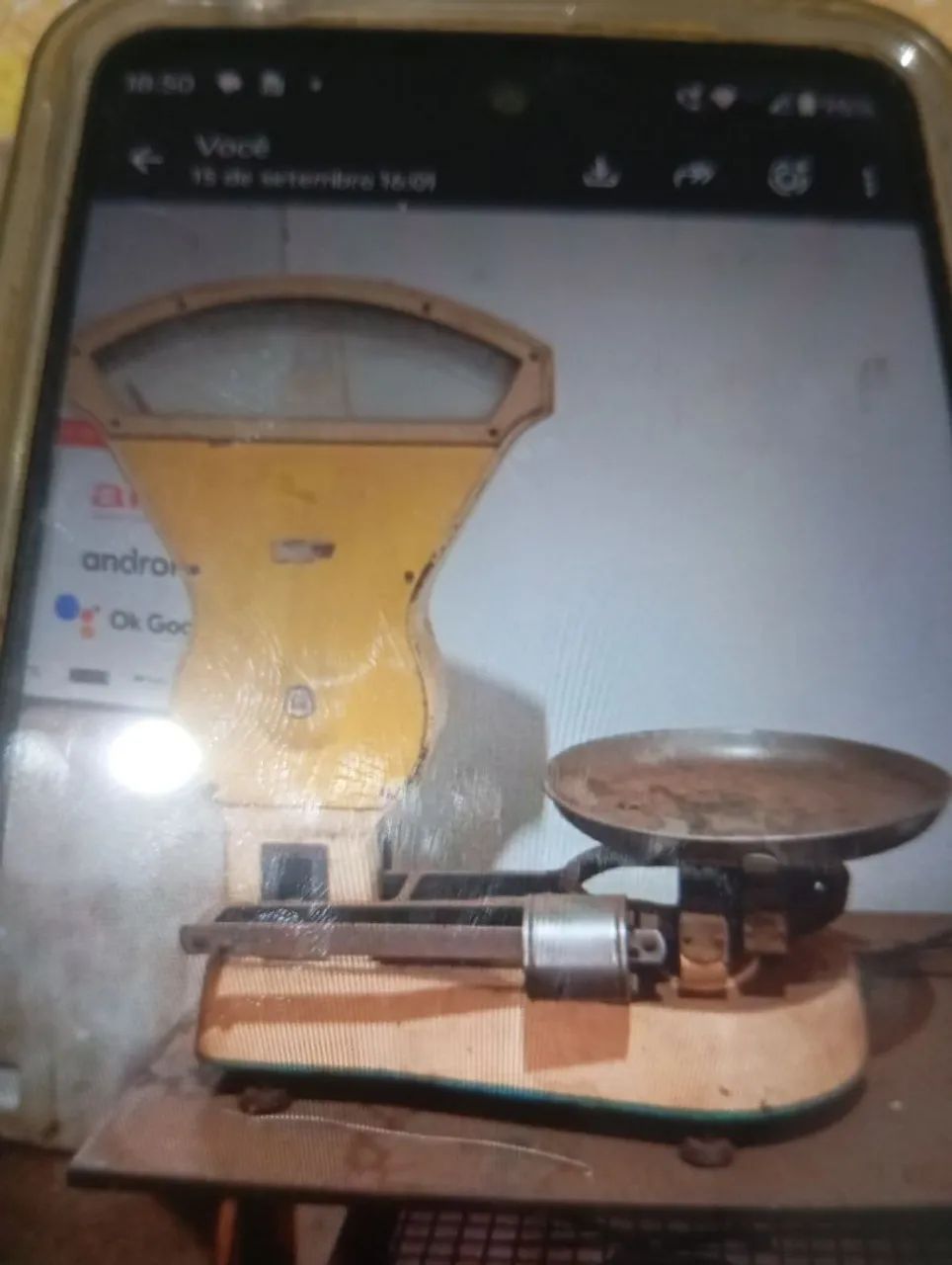 Balança antiga de prato 